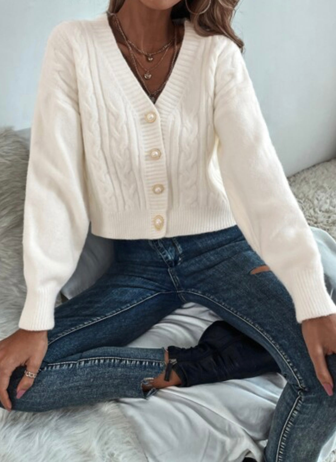 Parisian Knit – Strick-Cardigan mit Vintage-Flair