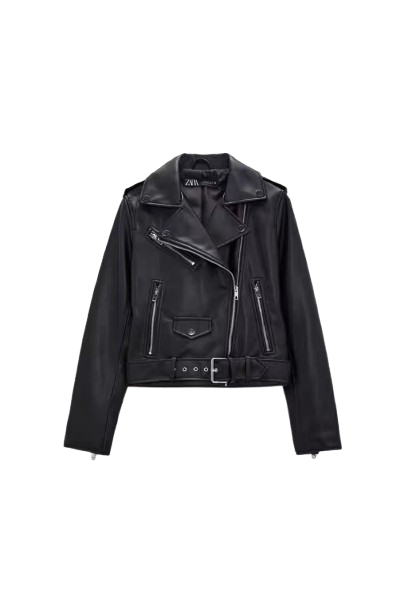 Trendy leather jacket