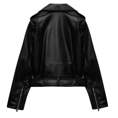 Trendy leather jacket