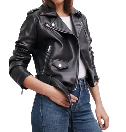 Trendy leather jacket