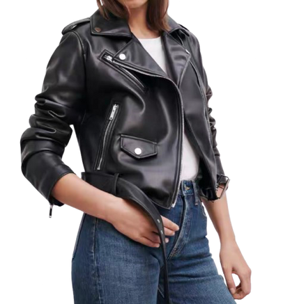 Trendy leather jacket